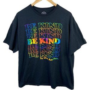 Men's Black ODM Be Kind Short Sleeve T-Shirt Size XL X-LARGE Graphic Tee